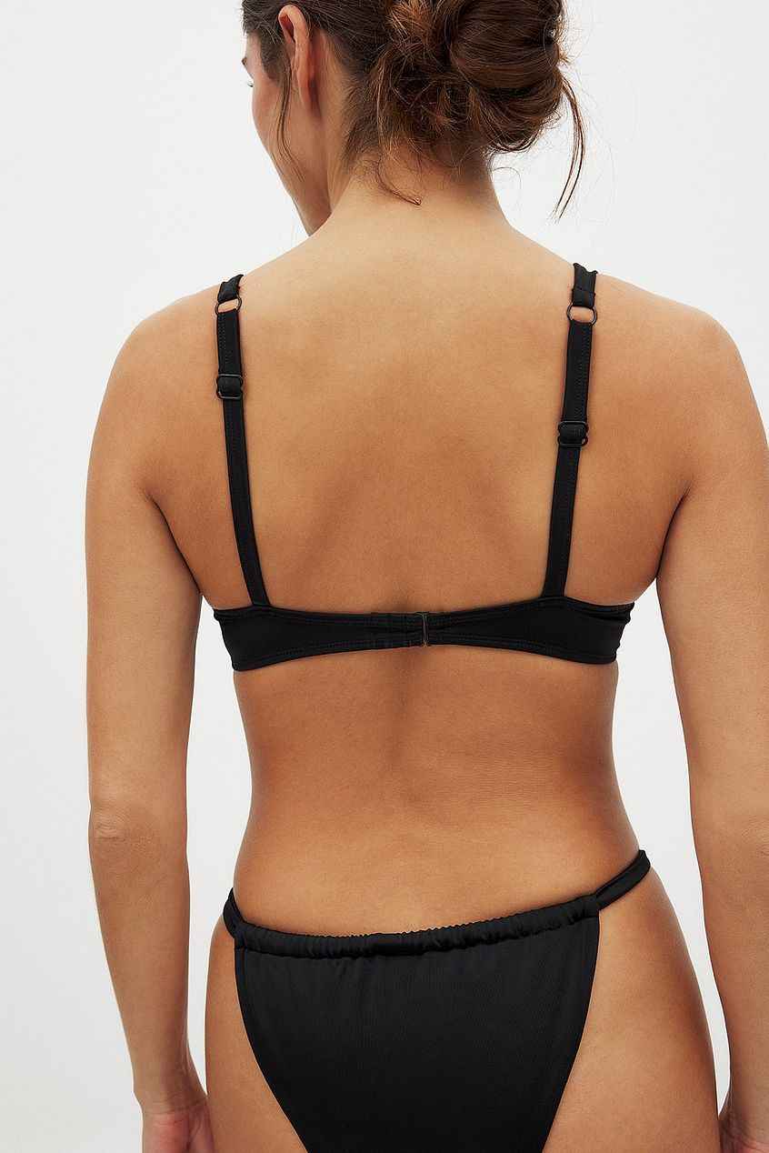 Na-kd - Shiny High Cut Draped Bikini Panty