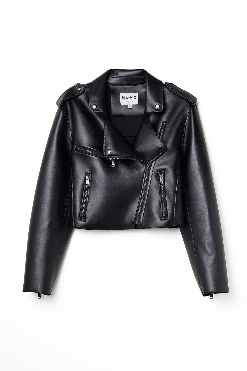 Short Biker PU Jacket