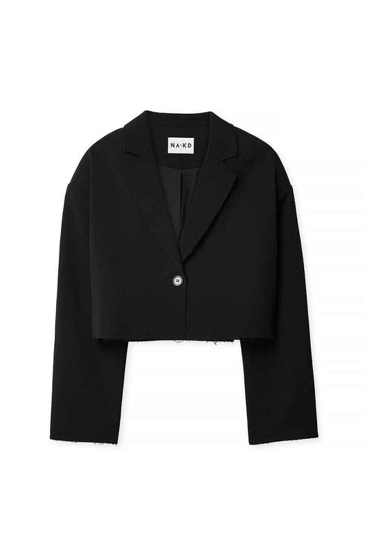 Na-kd Short Fringed Blazer