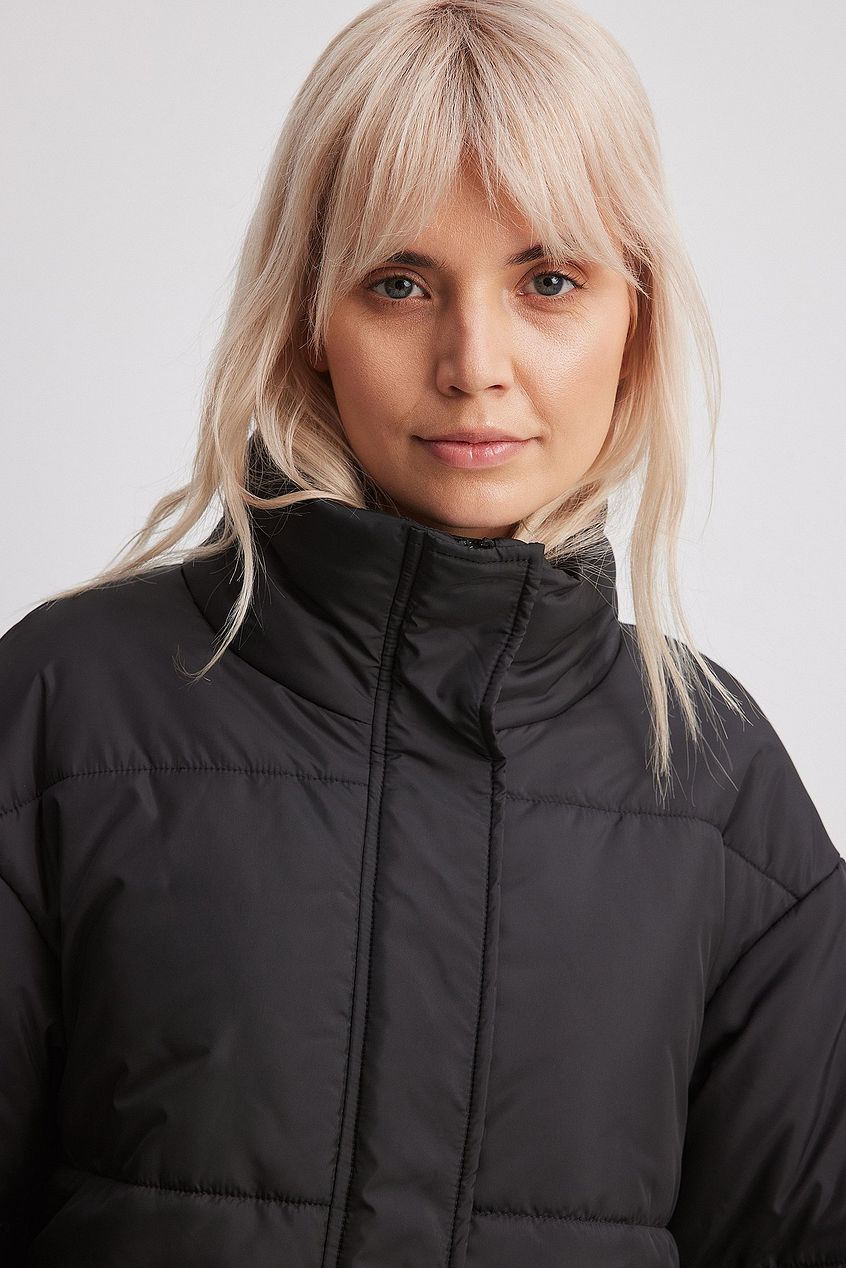 Short Padded Belted Jacket