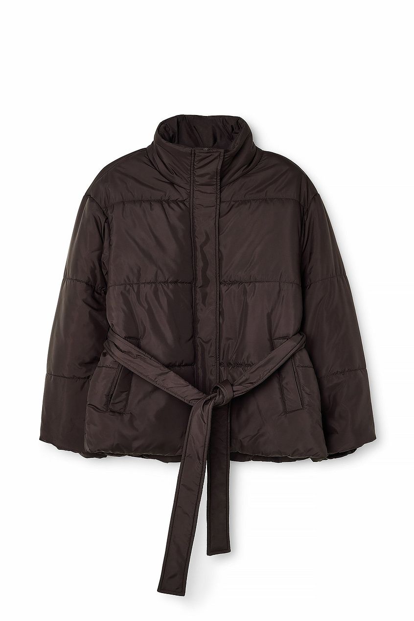 Short Padded Belted Jacket