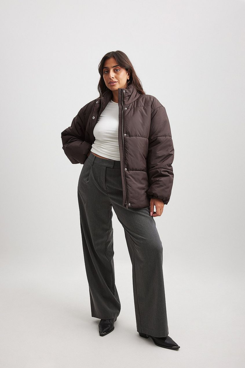 Short Padded Belted Jacket