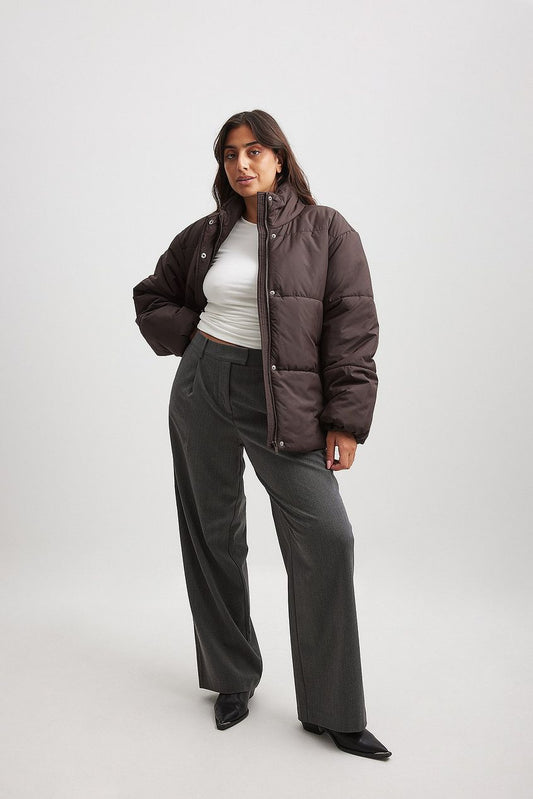 Short Padded Belted Jacket