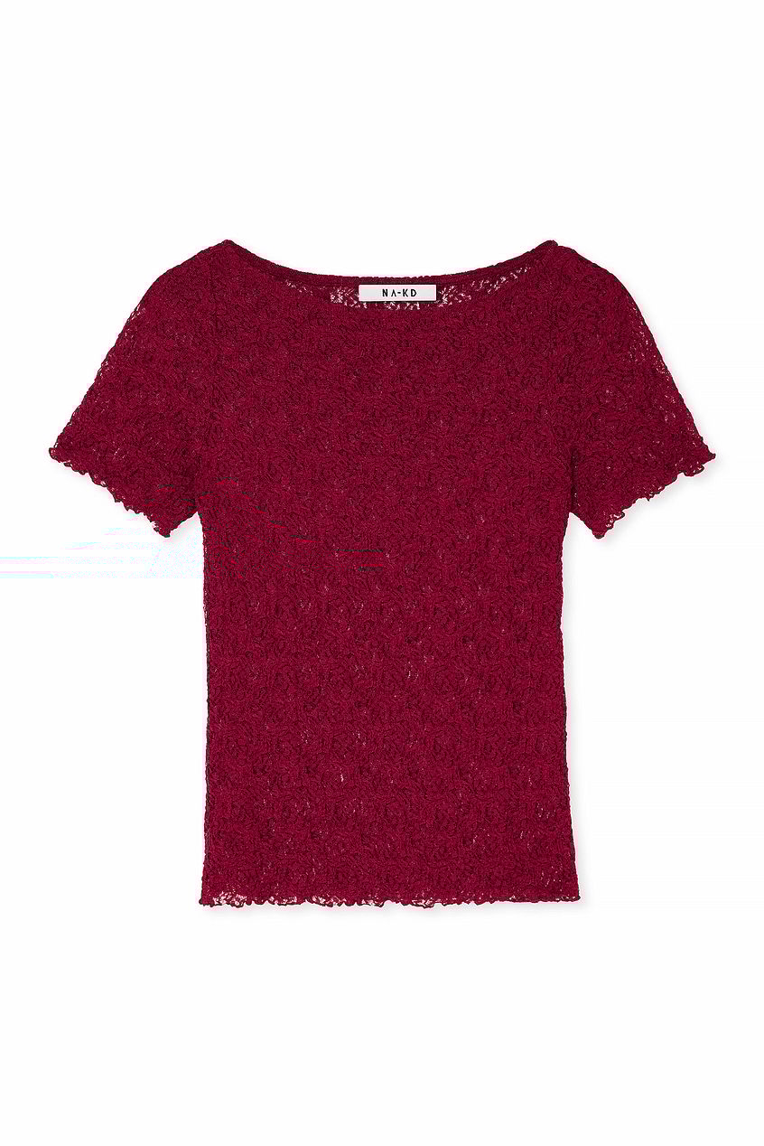 Short Sleeve Lace Top
