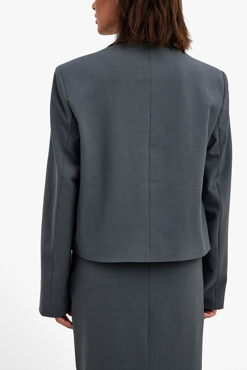 Na-kd Short Tailored Straight Blazer