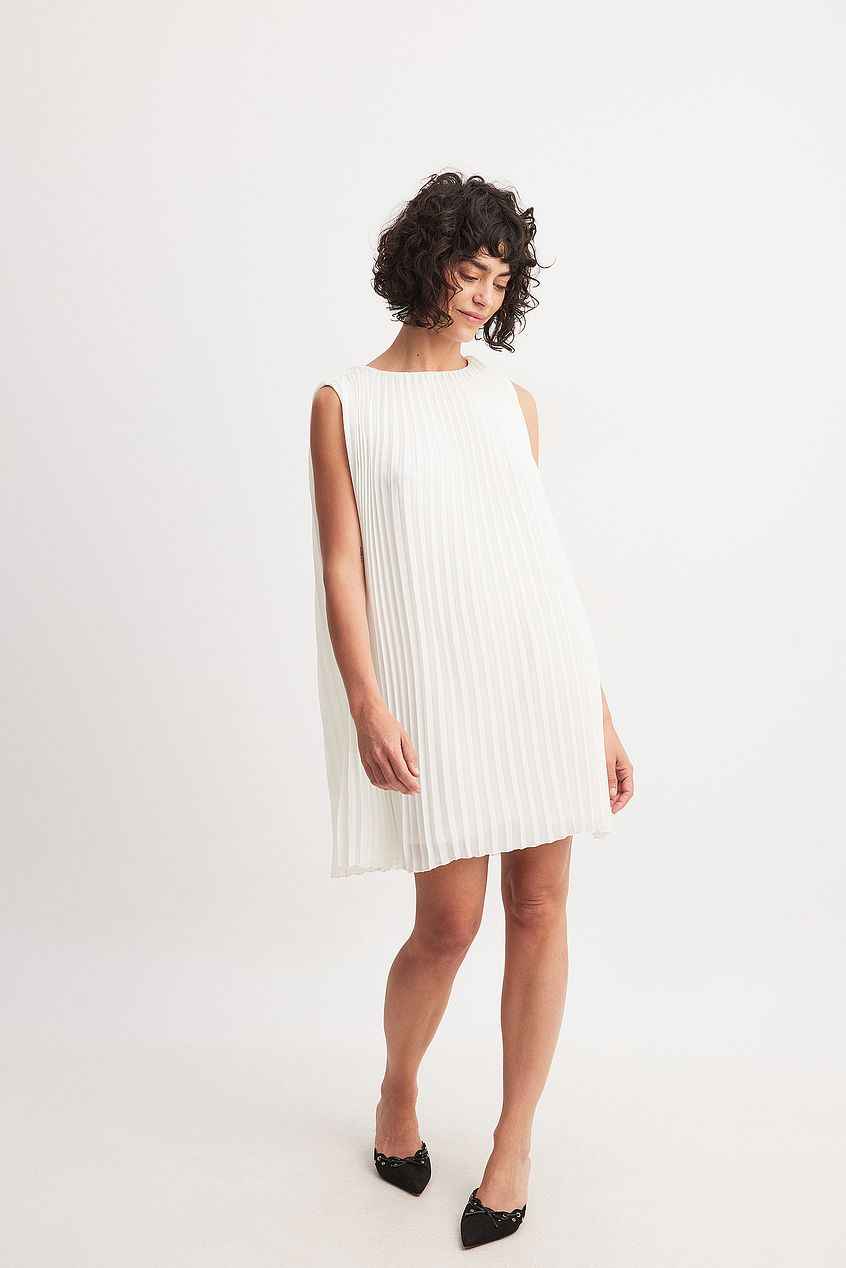 Na-kd - Sleeveless Plisse Mini Dress