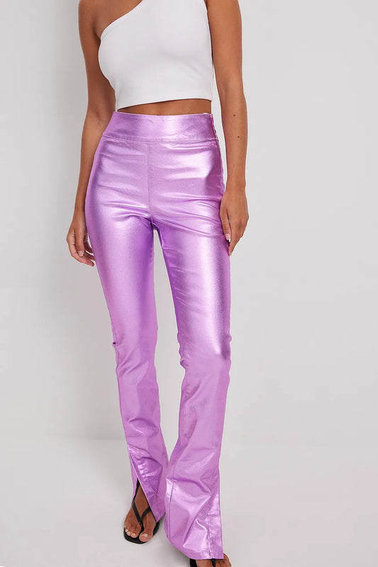 Slim Fit Slit Denim