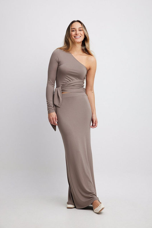 Soft Line Maxi Skirt