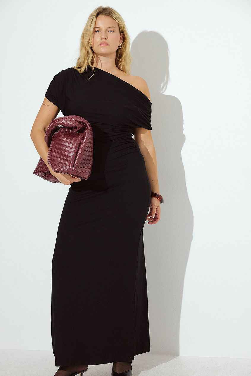 Na-kd Soft Line Draped Maxi Dress