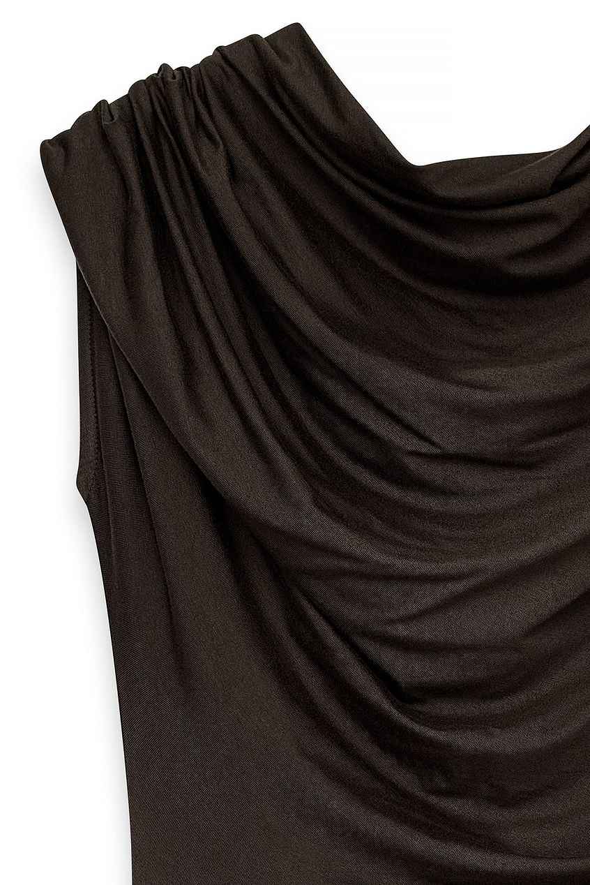 Na-kd Soft Line Draped Maxi Dress