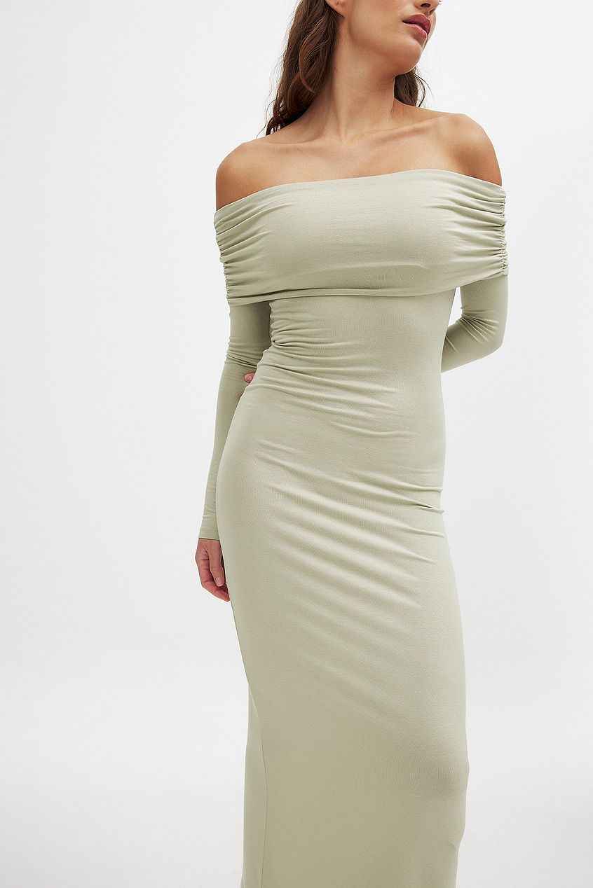 Na-kd Soft Line Midi Dress