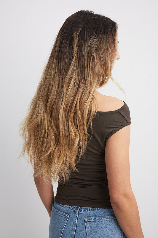 Soft Line Off-the-Shoulder Top