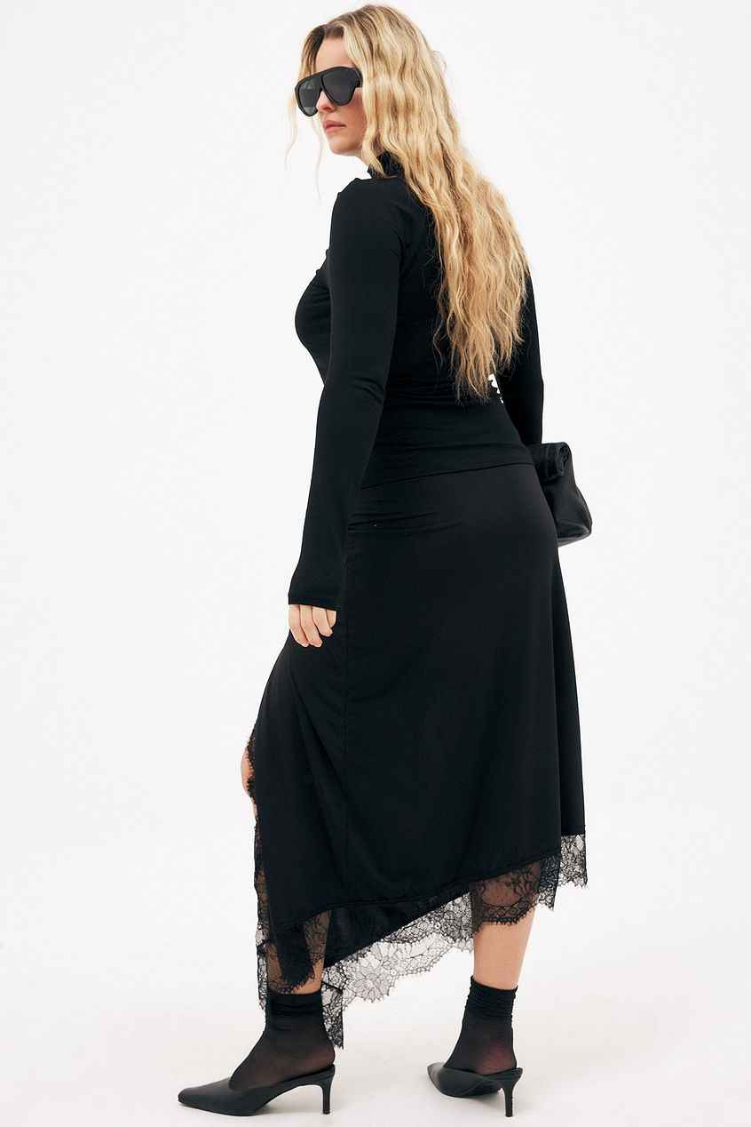 Na-kd Soft Line Turtle Neck Top