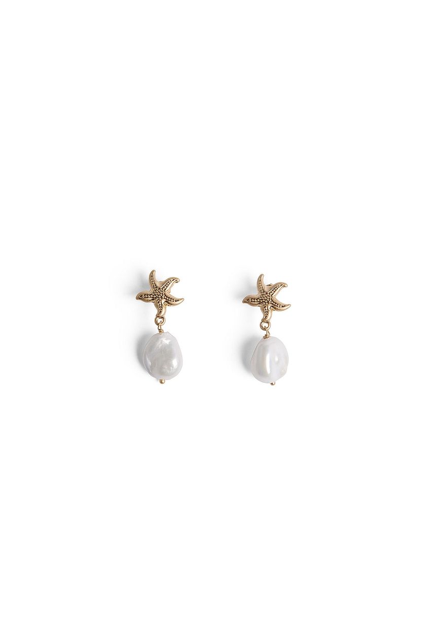 Starfish Pearl Earrings