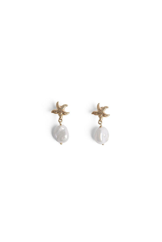 Starfish Pearl Earrings