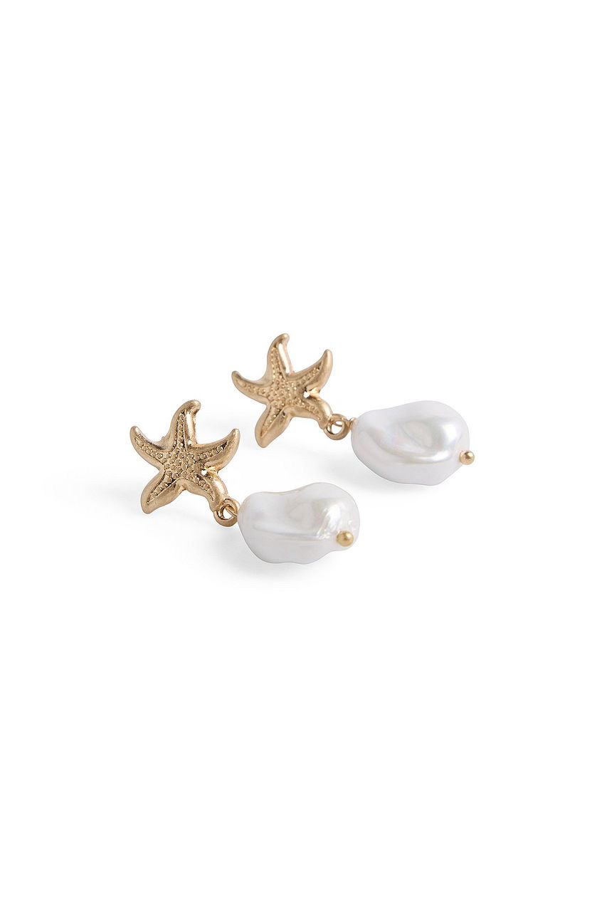 Starfish Pearl Earrings