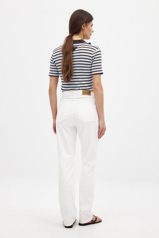 Na-kd Straight High Waist Jeans