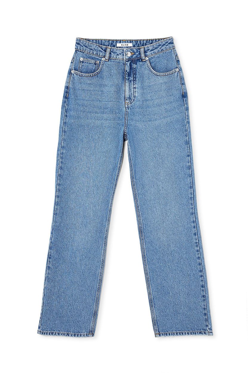 Straight High Waist Ankle Jeans
