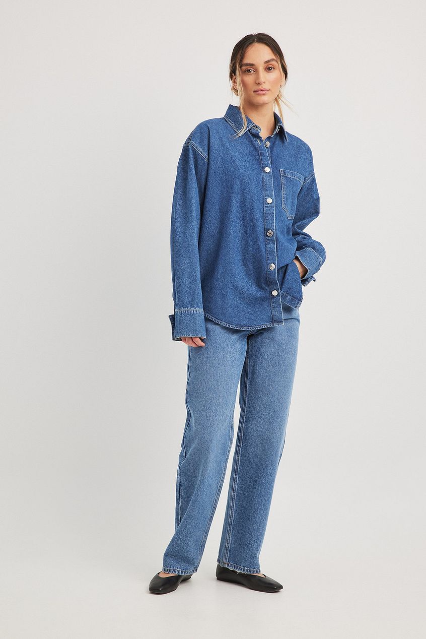 Straight High Waist Ankle Jeans