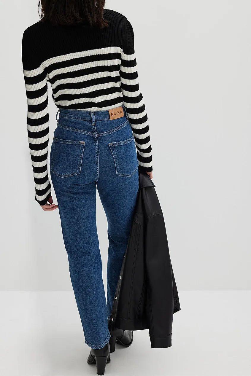 Straight High Waist Jeans