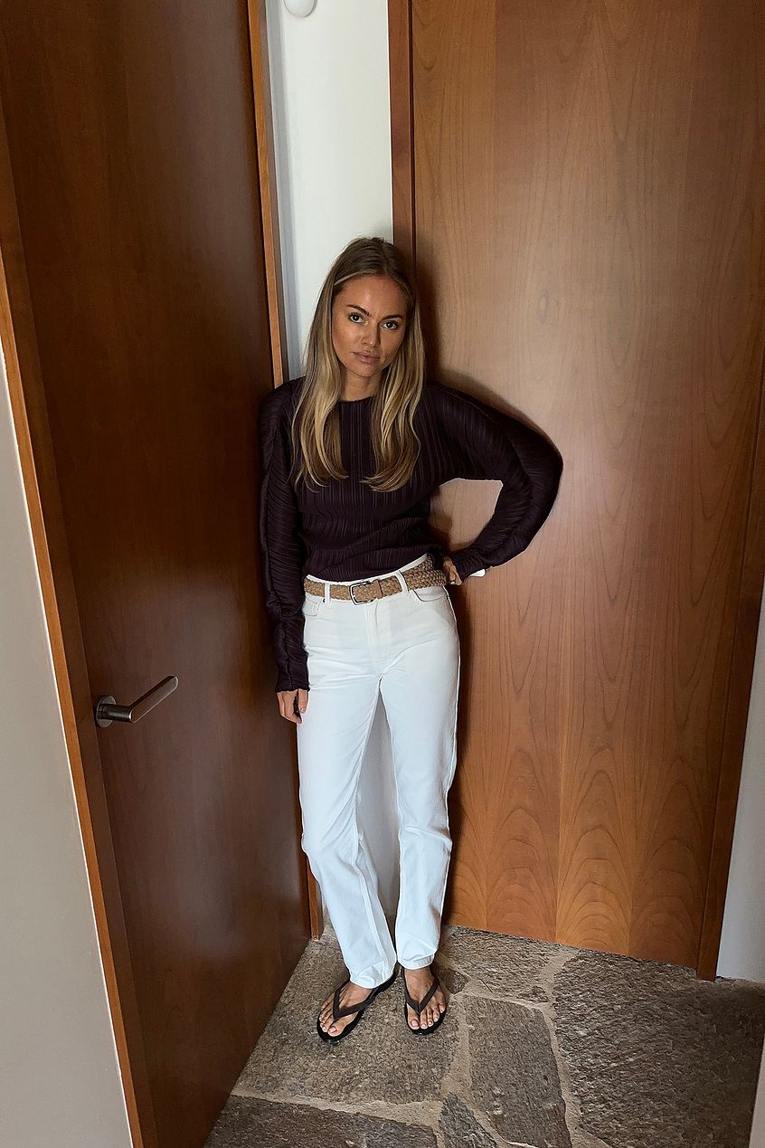 Na-kd Straight High Waist Jeans