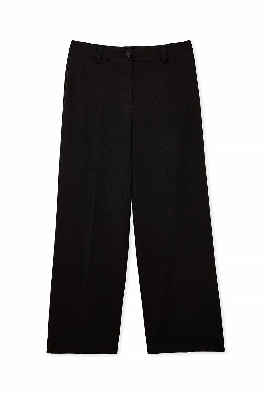 Straight Low Waist Suit Pants