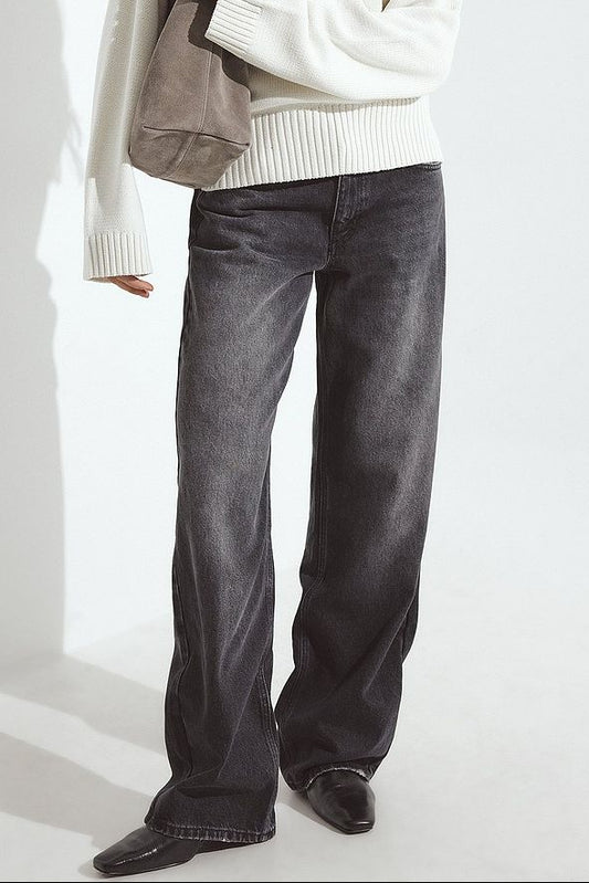 Na-kd Straight Mid Waist Jeans