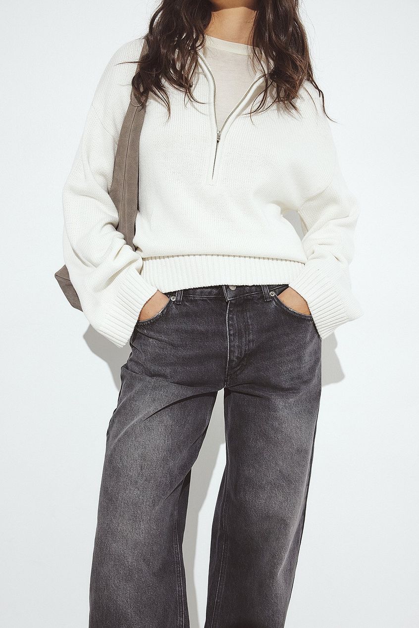 Na-kd Straight Mid Waist Jeans