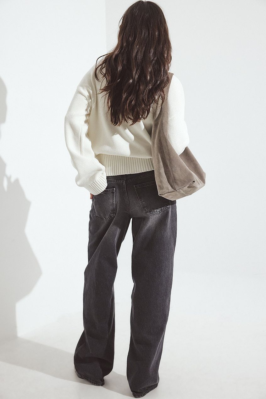Na-kd Straight Mid Waist Jeans