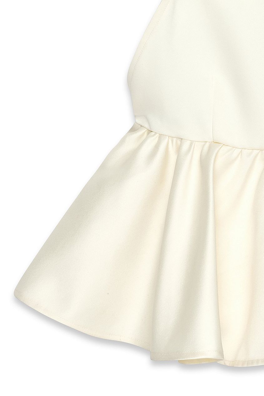 Na-kd Strap Open Back Peplum Top