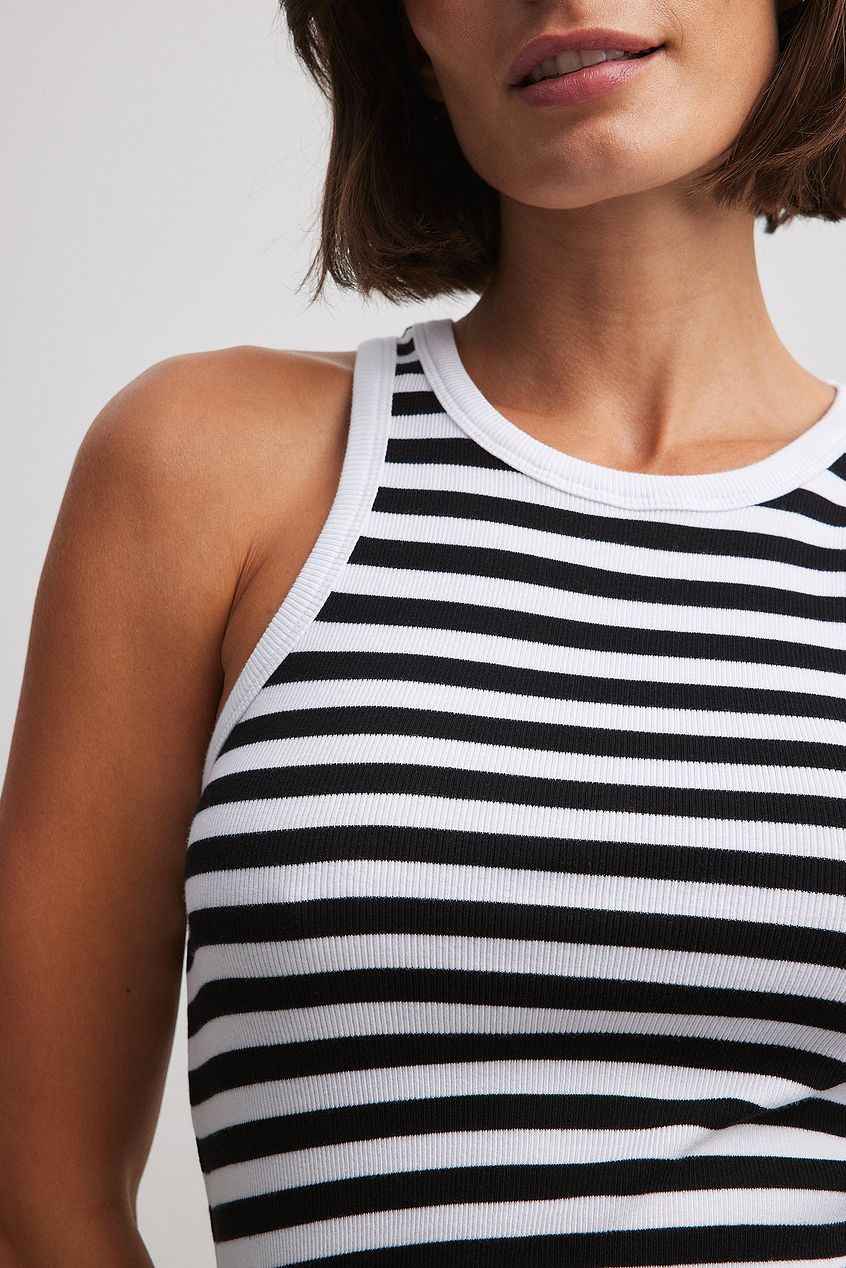 Na-kd Striped Ribbed Tank