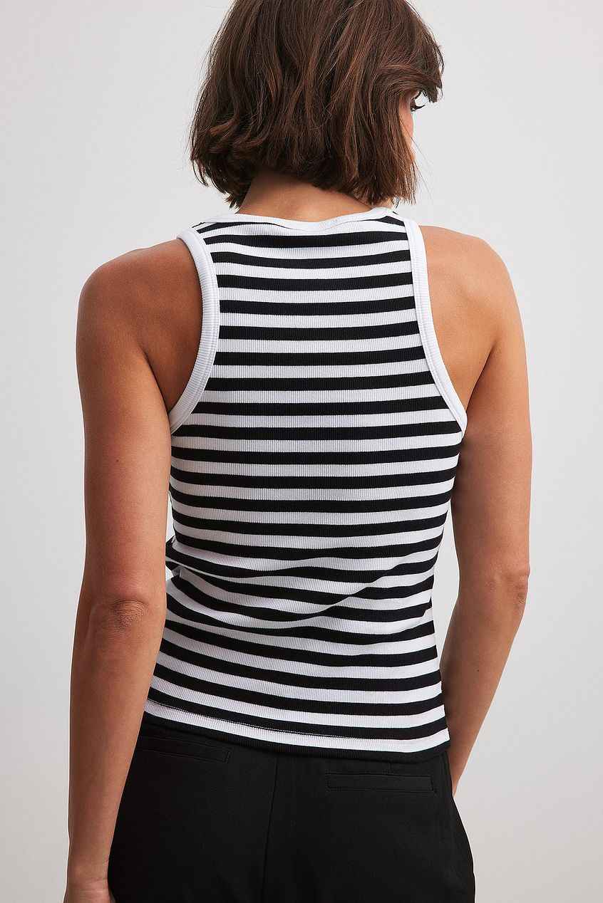 Na-kd Striped Ribbed Tank