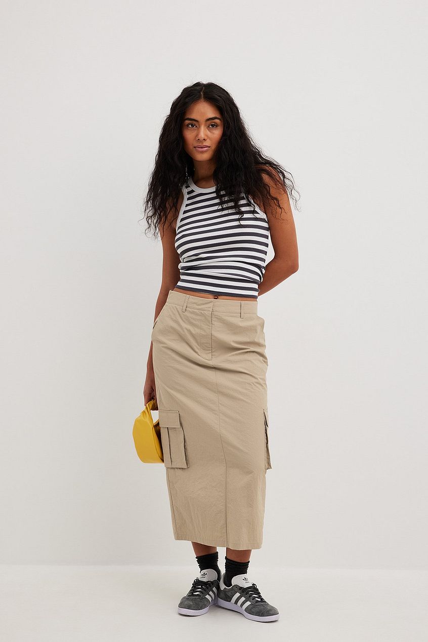Striped Ribbed Tank