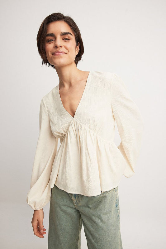 Structured Flowy Blouse