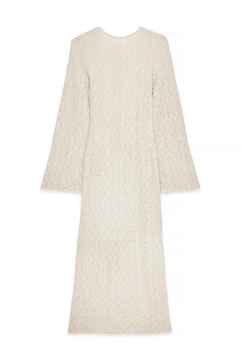 Na-kd Structured Open Back Midi Dress