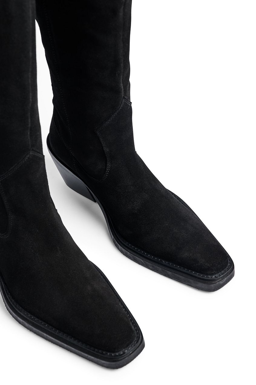 Suede Cowboy Boots