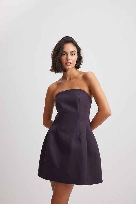 Tailored Bandeau Mini Dress