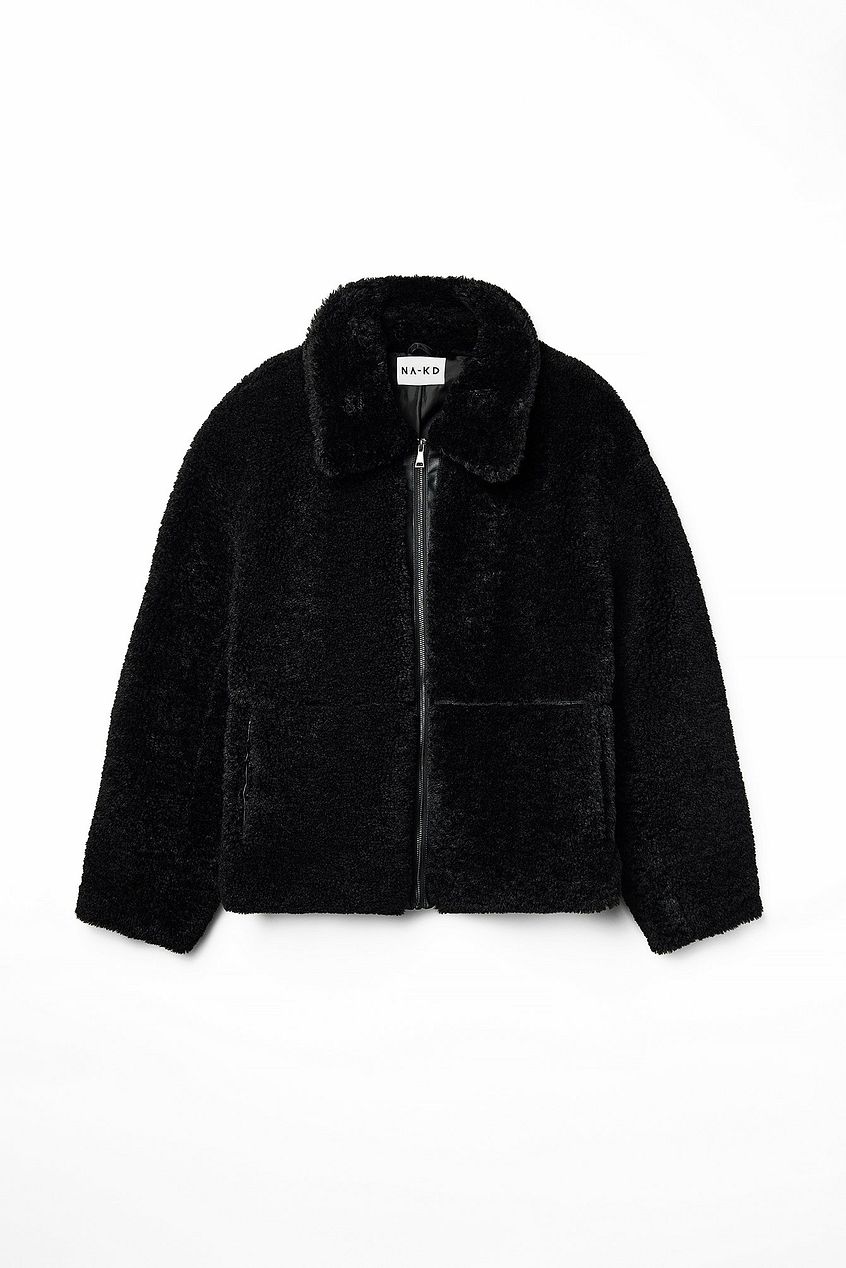 Cropped Teddy Jacket