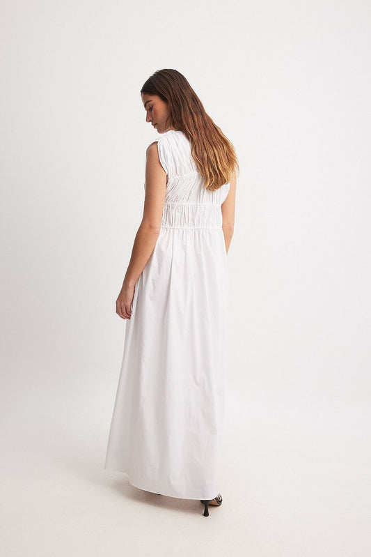 Tie Chest Detail Maxi Dress