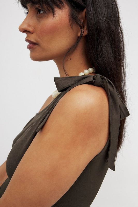 Tie Detail Jersey Top