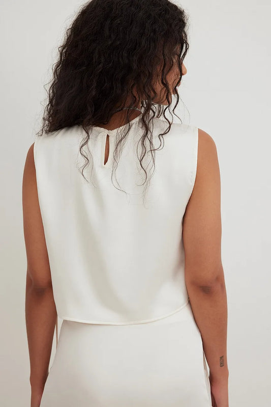 Tie Detail Satin Top