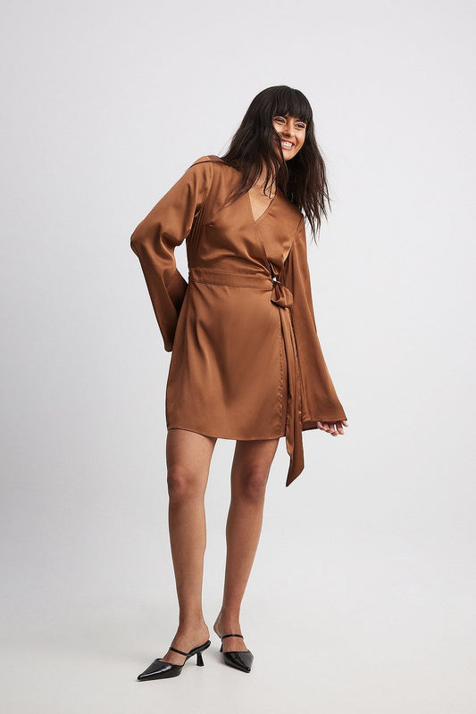 Tie Waist Flowy Mini Dress
