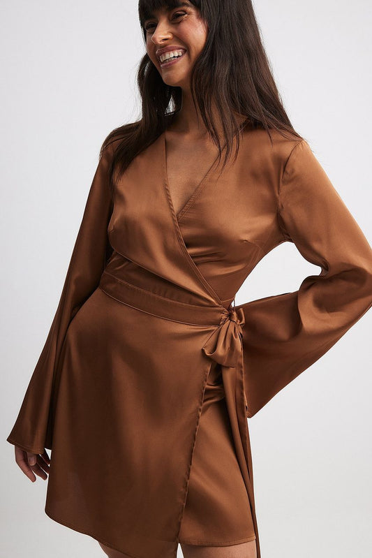 Tie Waist Flowy Mini Dress