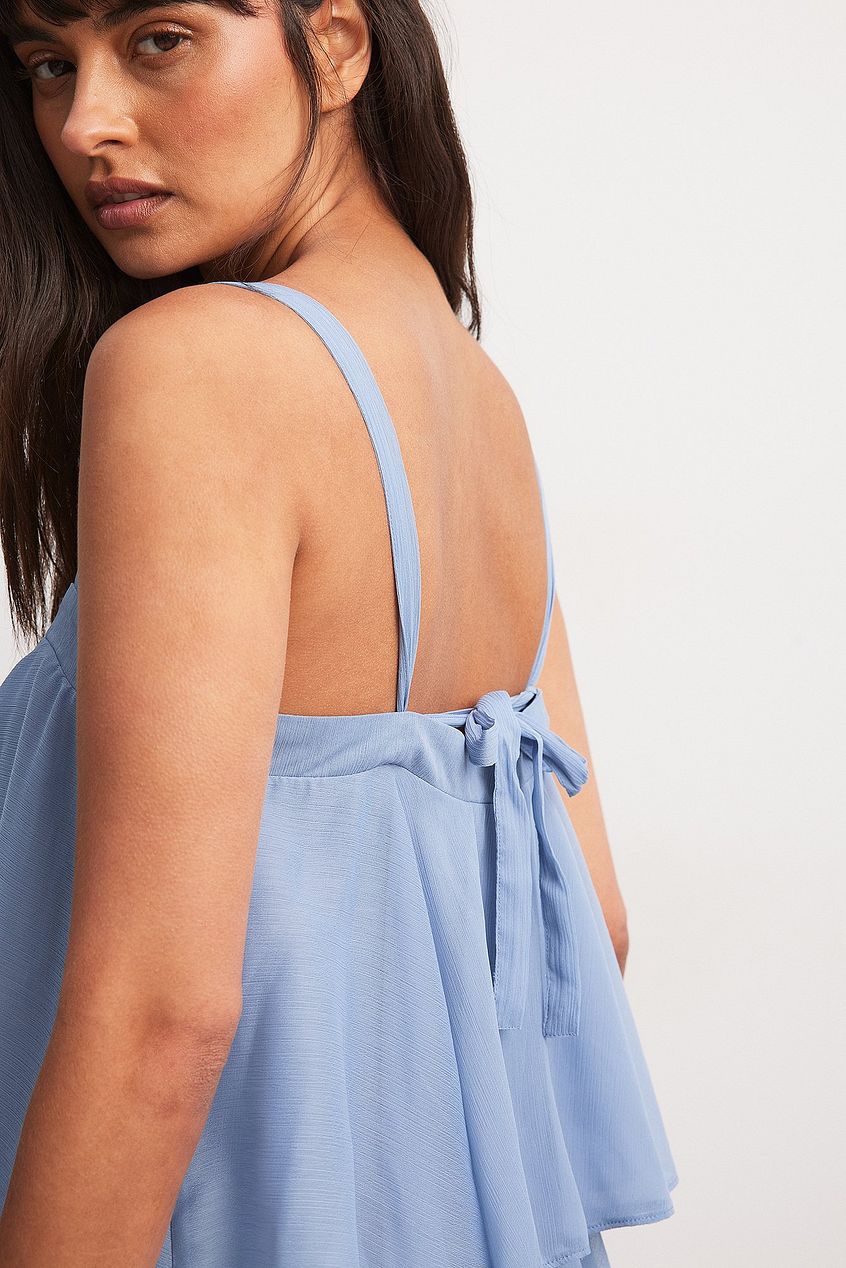 Tiered Chiffon Maxi Dress