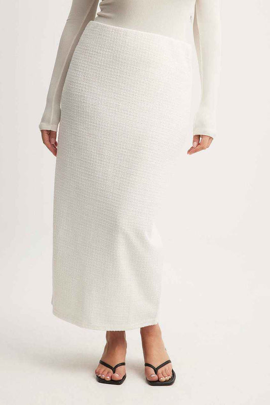 Na-kd Tweed Maxi Skirt