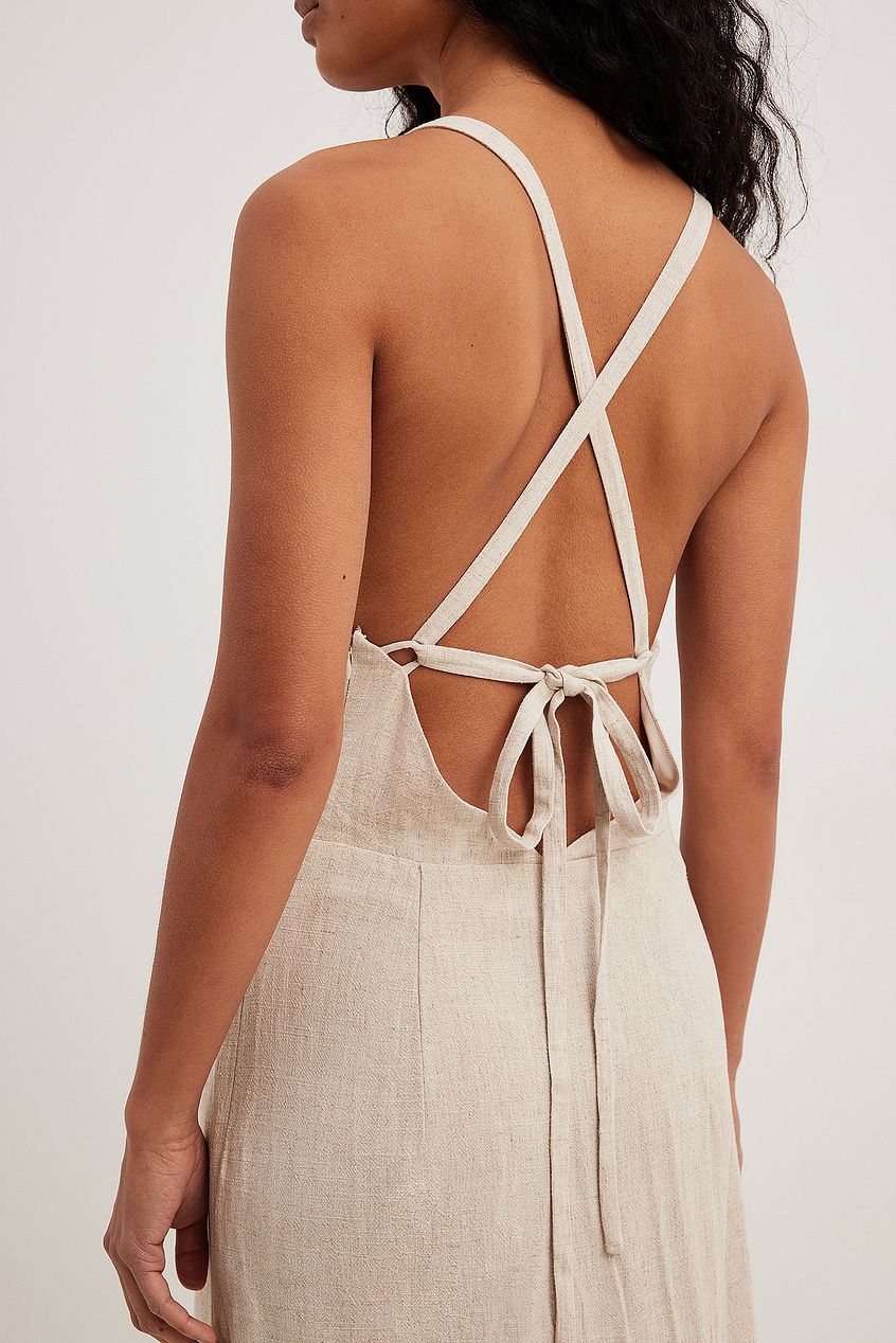 Twist Detail Midi Dress