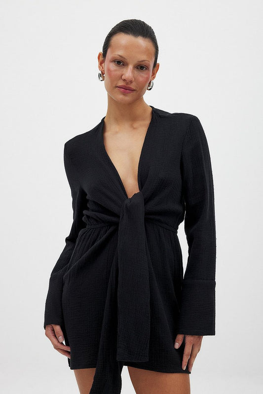 Na-kd Twisted Front Shirt Dress