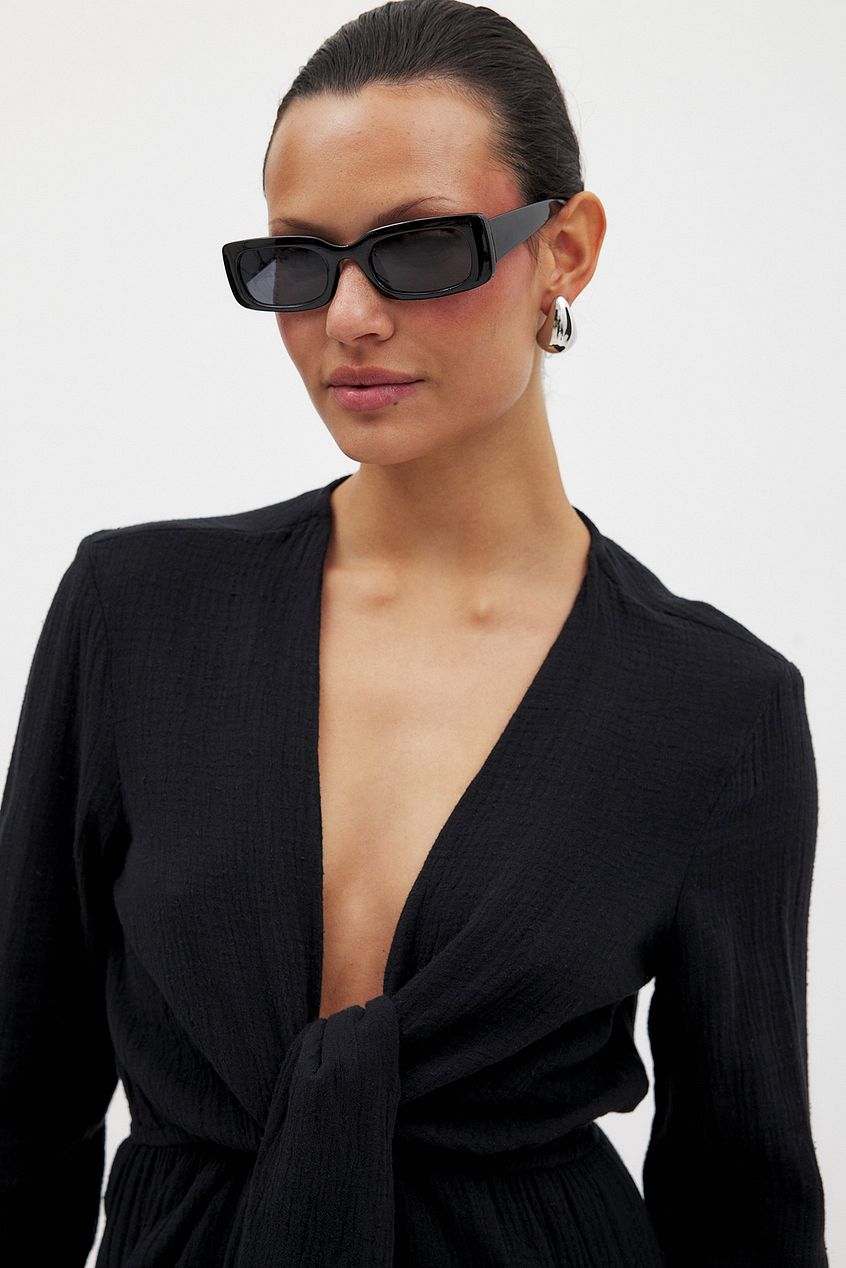 Na-kd Twisted Front Shirt Dress