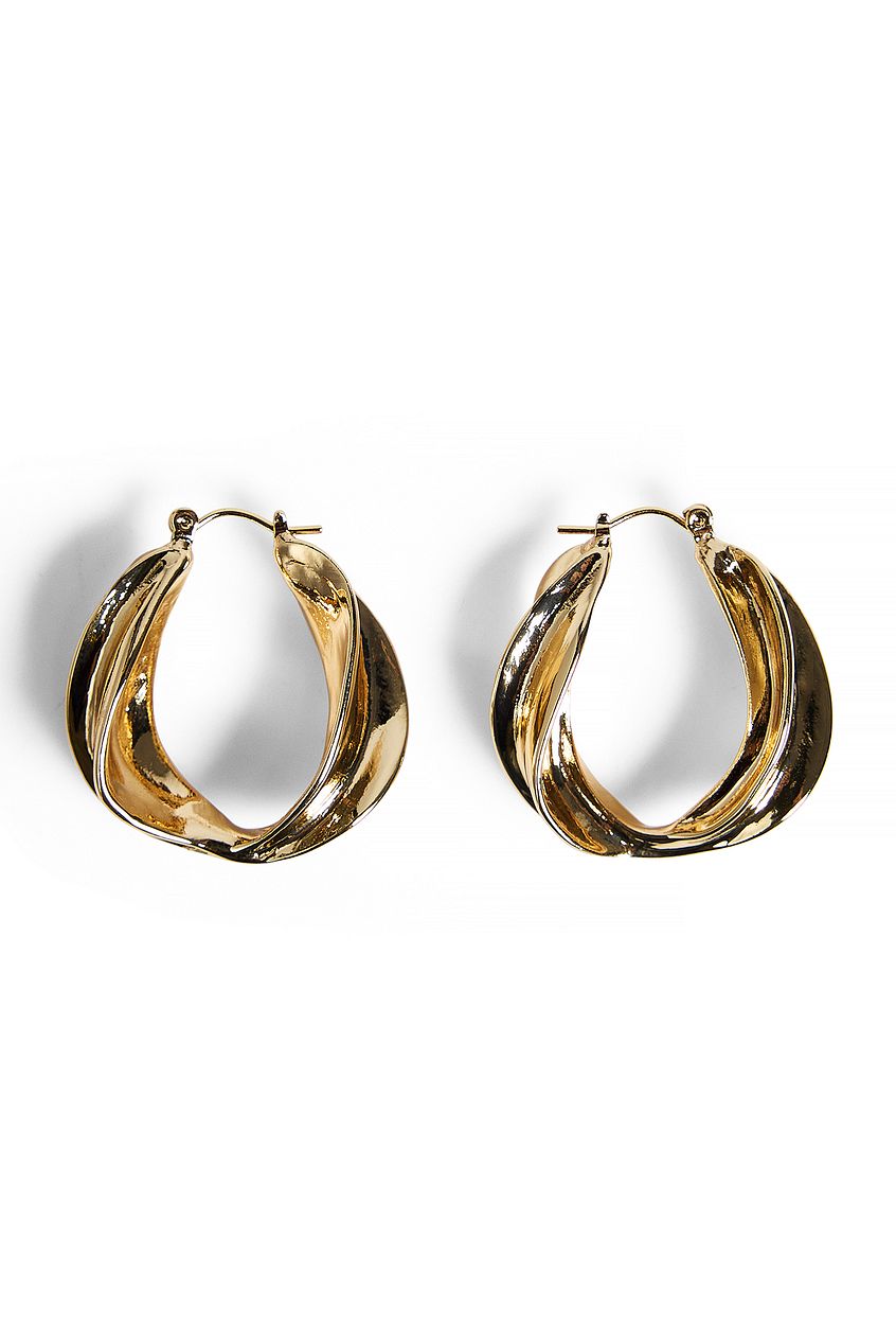 Na-kd Twisted Hoop Earrings