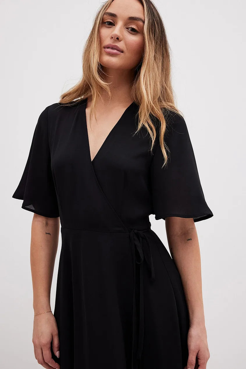 Two Layers Chiffon Midi Dress